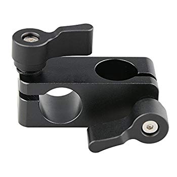 【中古】camvate右角度90度回転ビデオカメラDSLRリグロッドクランプ15?mmロッド(ブラック) n5ksbvb