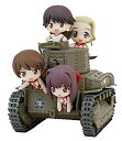 【中古】(未使用・未開封品)　ぺあどっと ガールズ&パンツァー 八九式中戦車 エンディングVer. ノンスケール 全長約96mm フィギュア4体..