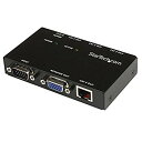 【中古】(未使用・未開封品) StarTech.com Cat5ケーブル対応4ポートVGAディスプレイエクステンダー延長器(送信機のみ) カテゴリ5 LANケーブルにて最大150m延長 最大4分配可能 sdt40b8(2)
