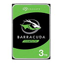 【中古】BarraCuda 7200シリーズ 3.5inch SATA 6Gb/s 3TB 7200rpm 64MB 4Kセクター 2zzhgl6