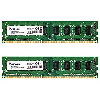 【中古】ADATA デスクトップPC用増設メモリ PC3-12800 DDR3-1600(512x8) 8GBx2枚組 1.5V 240pin 無期限..