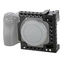 【中古】CAMVATE アルミ製カメラケージ Sony A6500 A6000 A6300 ILCE-6000 ILCE-6300 NEX7 変換1/4インチ-20 アダプター穴付き ブラック dwos6rj