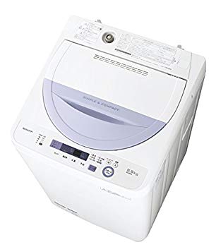 【中古】【非常に良い】シャープ 全自動洗濯機 5.5kg バイオレット ES-GE5A-V dwos6rj