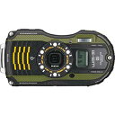 【中古】PENTAX 防水デジタルカメラ PENTAX WG-3GPS グリーン 1cmマクロ マクロスタンド付属 電子コンパス サブLCD Qi規格 PENTAX WG-3GPSGR 12663 khxv5rg(2)