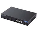 【中古】エレコム スイッチングハブ 8ポート ギガビット PoE機能搭載 レイヤー2 耐熱50度 ループ防止機能 3年保証 EHB-SG2B08-PL 2zzhgl6(2)