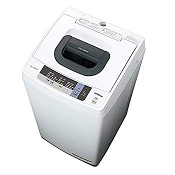 【中古】【非常に良い】日立 全自動洗濯機 5kg ピュアホワイト NW-5WR W ggw725x