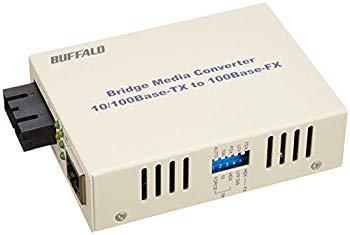 【中古】BUFFALO 光メディアコンバータ 100BASE-TX←→100BASE-FX(SC)変換 シングルモード20km LTR2-TX-SFC20R bme6fzu