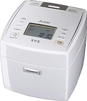 【中古】三菱 IHジャー炊飯器（1升炊き） ピュアホワイトMITSUBISHI 備長炭炭炊釜 NJ-VE189-W mxn26g8
