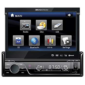 【中古】(未使用 未開封品) Soundstream VIR-7830B Single-Din Bluetooth Car Stereo DVD Player with 7-Inch LCD Touchscreen by Soundstream 60wa65s
