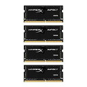 【中古】(未使用・未開封品) キングストン Kingston ノート用 オーバークロック PC メモリ DDR4 2400 8GBx4枚 HyperX Impact SODIMM HX424S15IB2K4/32 永久保証 wyeba8q(2)