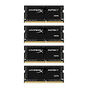 【中古】(未使用・未開封品)　キングストン Kingston ノート用 オーバークロック PC メモリ DDR4 2400 8GBx4枚 HyperX Impact SODIMM HX424S15IB2K4/32 永久保証 wyeba8q