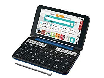 【中古】シャープ カラー電子辞書 Brain 高校生向け上位モデル ネイビー系 2019年春モデル PW-SS6-K e6..