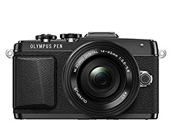 【中古】OLYMPUS PEN Lite E-PL7 14-42mm EZレンズキット ブラック ミラーレス一眼 E-PL7 EZ LKIT BLK d2ldlup