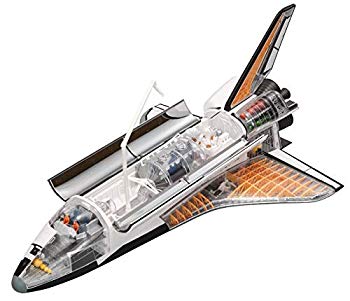 【中古】青島文化教材社 スカイネット 立体パズル 4D VISION ビークルカットモデル No.01 1/72 スペースシャトル 6g7v4d0