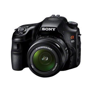 【中古】SONY ミラーレス一眼 α65 ズームレンズキット DT 18-55mm F3.5-5.6 SAM II付属 SLT-A65VL rdzd..