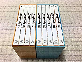 【中古】中古美品　Blu-ray ハイキュー!! 初回生産限定版 全9巻セット (アニメイト連動購入特典:描き下ろし全巻収納BOX付き)