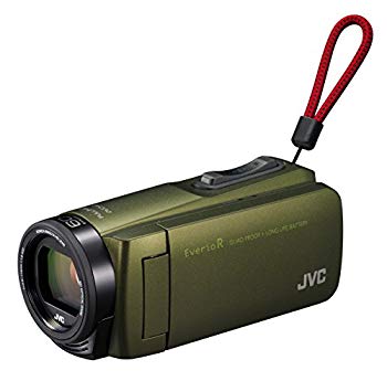 【中古】JVCKENWOOD JVC ビデオカメラ Everio R 防水 防塵 32GB カーキ GZ-R470-G dwos6rj