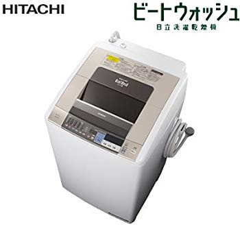 【中古】日立 8.0kg 洗濯乾燥機　シャンパンHITACHI ビートウォッシュ BW-D8SV-N