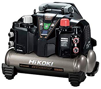 【中古】HiKOKI(ハイコーキ) 旧日立工機 釘打機用エアコンプレッサ タンク容量8L タンク内圧45気圧 高圧/一般圧対応 セキュリティ機能付き EC1245H3 z2zed1b