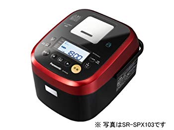 【中古】パナソニック 1升 炊飯器 圧力IH式 Wおどり炊き ルージュブラック SR-SPX183-RK