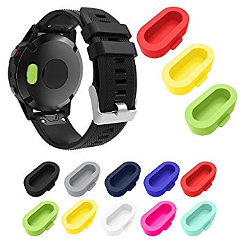 【中古】XIHAMA For ガーミン Garmin Fenix5 / Fenix6 / 5S / 6S / 5X / 6X 防塵プラグ 充電ポート保護 シリコーン製 プロテクター10個あり (多色X10個) mxn26g8