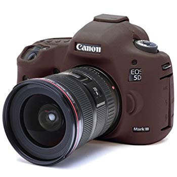 【中古】DISCOVERED イージーカバー Canon EOS 5DS / 5DS R/ 5D Mark 3 カメラカバー チョコブラウン 液晶保護フィルム付き ggw725x