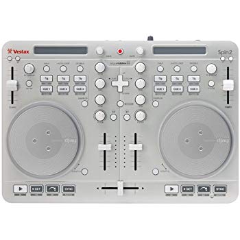 【中古】Vestax DJコントローラー Spin2 シルバ