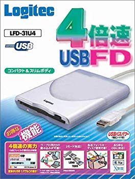 【中古】Logitec 4倍速対応USB外付型FDユニット LFD-31U4 cm3dmju