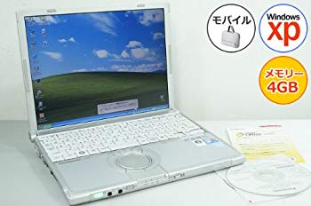 【中古】【中古パソコン】 ノートパソコン Panasonic レッツノート CF-W8 Core2Duo-1.40GHz 4GB 160GB XP搭載 DVD 12.1型 1024x768 無線LAN i8my1cf
