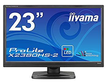 【中古】【非常に良い】iiyama ProLite X2380HS-B2　23型IPS方式パネル＋WLEDバックライト搭載ワイド液晶ディスプレイ [PC] rdzdsi3