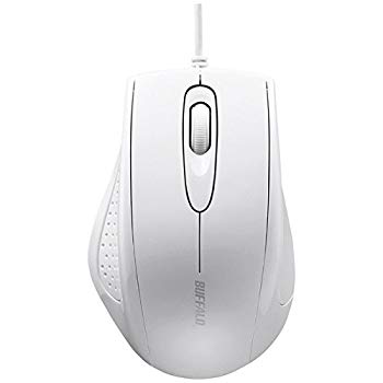 【中古】(未使用・未開封品) バッファロー BSMRU050WH 有線 3ボタン IR光学式マウス ホワイト wyeba8q