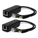 【中古】(未使用・未開封品) ANVISION 2パックアクティブ12V PoEスプリッタアダプタインジェクタ、IEEE 802.3af準拠10 / 100Mb...