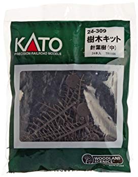 【中古】KATO 樹木キット針葉樹 中 24本入 TR1105 24-309 ジオラマ用品 cm3dmju