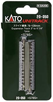 (中古品)KATO Nゲージ スライド線路 78~108mm 1本入 20-050 鉄道模型用品【メーカー名】カトー(KATO)【メーカー型番】20-050【ブランド名】カトー(KATO)【商品説明】KATO Nゲージ スライド線路 78~108mm 1本入 20-050 鉄道模型用品この度はご来店誠に有難うございます！当店では初期不良に限り、商品到着から7日間は返品を受付けております。ご注文後のお客様都合での返品はお受けしておりませんのでご了承ください。他モールとの併売を行っておりますので、万が一売り切れの場合はご連絡させて頂きます。当店の・品は、お客様から買い取りました中古扱い品です。ご注文からお届けまで1、ご注文⇒ご注文は24時間受け付けております。2、注文確認⇒ご注文後、当店から注文確認メールを送信します。3、在庫確認⇒お届けまで3日から10日程度とお考え下さい。商品によってはお取り寄せさせていただきますので、通常よりお時間がかかる場合があります。その際はご連絡させていただきますのでご了承願います。当店は少人数運営のため、電話でのお問い合わせは受け付けておりませんので、メールにてお願い致します。