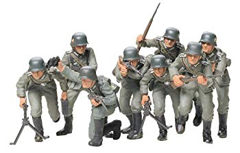 【中古】(未使用・未開封品)　タミヤ 1/35 ミリタリーミニチュアシリーズ No.30 ドイツ陸軍 歩兵 突撃 セット プラモデル 35030 sdt40b8