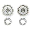 【中古】(未使用・未開封品) タミヤ ビックトラックパーツ TROP.20 マットクロームセミワイドホイール (30mm幅タイヤ用) 56520 p1m72rm