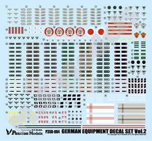 【中古】(未使用・未開封品)　パッションモデル 1/35 第二次世界大戦 ドイツ軍装備品デカールセット Vol.2 プラモデル用デカール P35D-004 p1m72rm