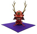 【中古】(未使用・未開封品) 童友社 1/4 日本の名将兜シリーズ 二鹿角脇立之兜 真田幸村 プラモ ...