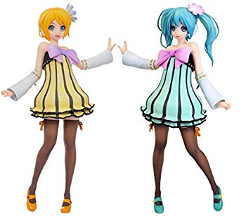 【中古】(未使用・未開封品)　初音ミク Project DIVA Arcade Future Tone SPMフィギュア 初音ミク カラフルドロップ 鏡音リン チアフルキャンディ 2種セット 0pbj0lf