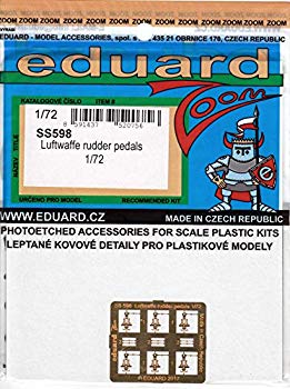 【中古】エデュアルド 1/72 ズームエッチングシリーズ ドイツ空軍機 ラダーペダル プラモデル用パーツ EDUSS598 dwos6rj