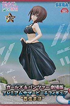 [중고] 걸즈 & 팬처 극장판 프리미엄 여름 비치 피규어 "니시스미 마호"(프라이즈) n5ksbvb