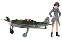 【中古】【非常に良い】ハセガワ ストライクウィッチーズ ゲルトルート・バルクホルン w/フォッケウルフ Fw190D-9 1/20スケール レジンキット SP379 z2zed1b