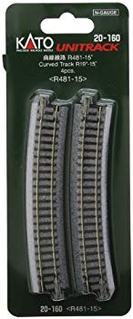 Rail - 【中古】【非常に良い】KATO Nゲージ 曲線線路 R481-15° 4本入 20-160 鉄道模型用品 cm3dmju