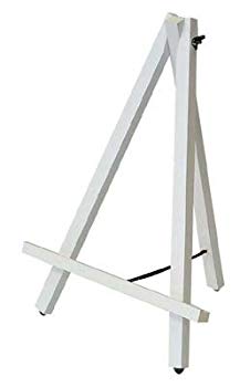 【中古】(未使用・未開封品) 木製イーゼル Sサイズ ホワイト sdt40b8