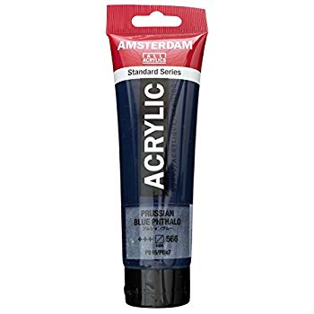 【中古】ターレンス アクリル絵具 アムステルダムアクリリックカラー プルシャンブルー T1709-566 120ml 6g7v4d0