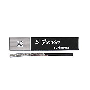 【中古】(未使用・未開封品)　伊研 木炭 360 (柳)丸軸 銀箔巻3本入 ar3p5n1