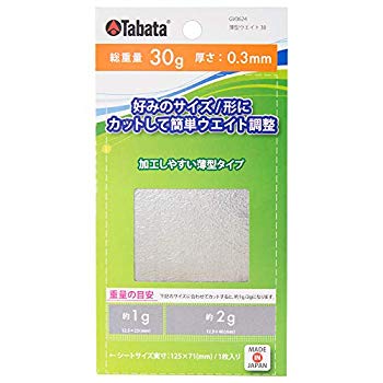 【中古】(未使用・未開封品)　Tabata(タバタ) ゴルフ 鉛 テープ ウエイト ゴルフメンテナンス用品 薄型ウエイト30 30g GV0624 og8985z