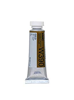 【中古】ホルベイン 透明水彩絵具 ゴールド W390 15ml(5号) wyw801m