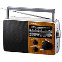【中古】【非常に良い】オーム電機 ポータブルラジオ 木目 07-7776 9jupf8b