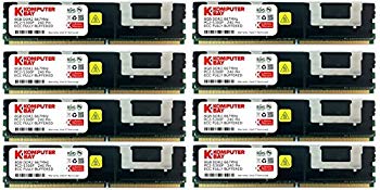 【中古】Komputerbay 32GB (4x 8GB) DDR2 PC2-5300F 667MHz CL5 ECC Fully Buffered FB-DIMM (240 PIN) w/ Heatspreaders 2zzhgl6